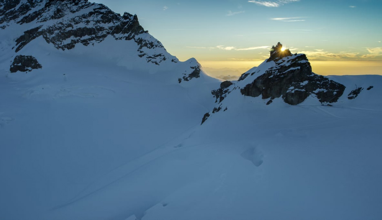 Aletschgletscher Sphinx Jungfraujoch Jungfraubahnen